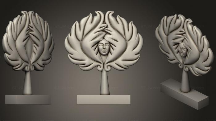 Статуэтки и статуи разные (Скульптура Живая, STKR_0931) 3D модель для ЧПУ станка